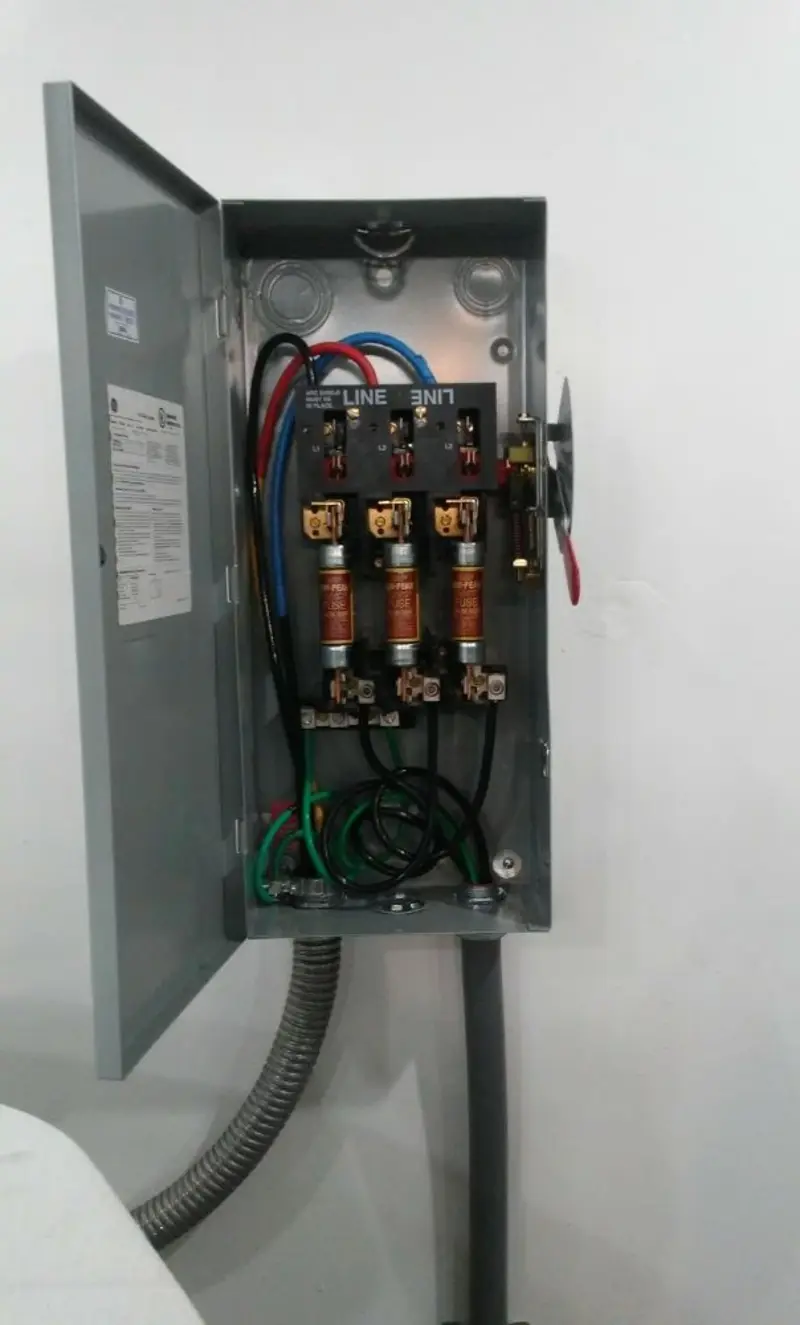 Three-phase disconnect switch installed for Electrical Wiring & Rewiring in Berea