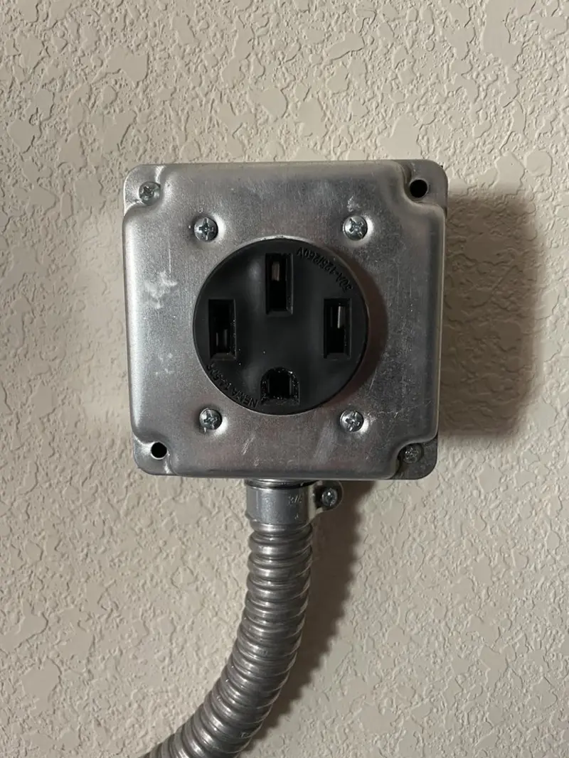 NEMA 14-50 outlet installed for Smart Home Electrical in Berea